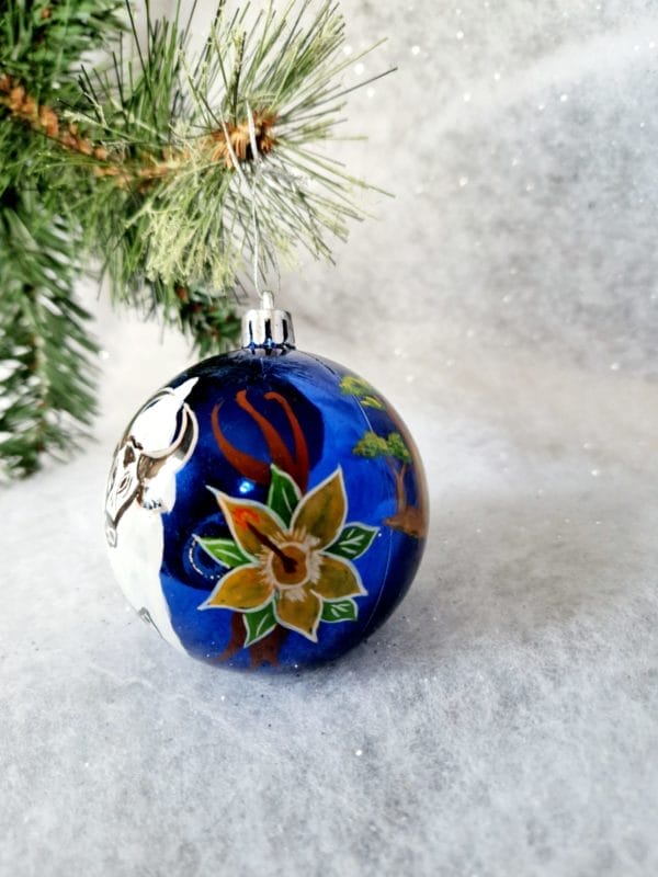 6 Boules de Noël/ décoration de Noël/collection NOËL ARTISANAL/ Madagascar – Image 5
