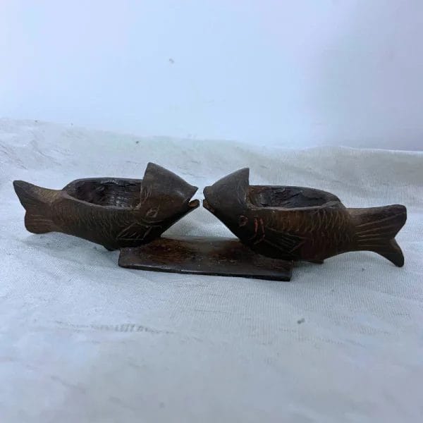 Salière-Poivrière en Bois – Duo de Poissons