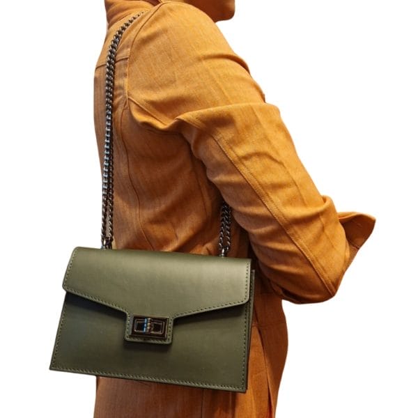 Sac à Main en Cuir Gris