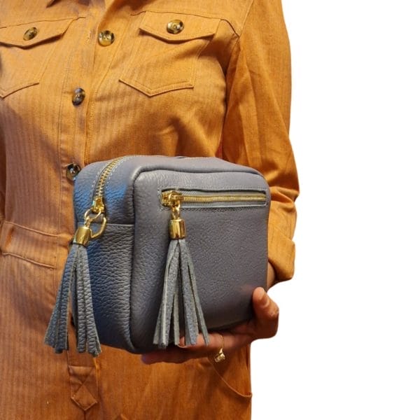 Sac en Cuir Italien Taupe