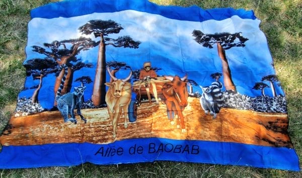 1 paréo plage fibranne/Salova/LAMBAOINE/Pagne traditionnel Malagasy – Image 6